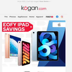 EOFY: Get Apple iPads from $315 Before It's Too Late!*