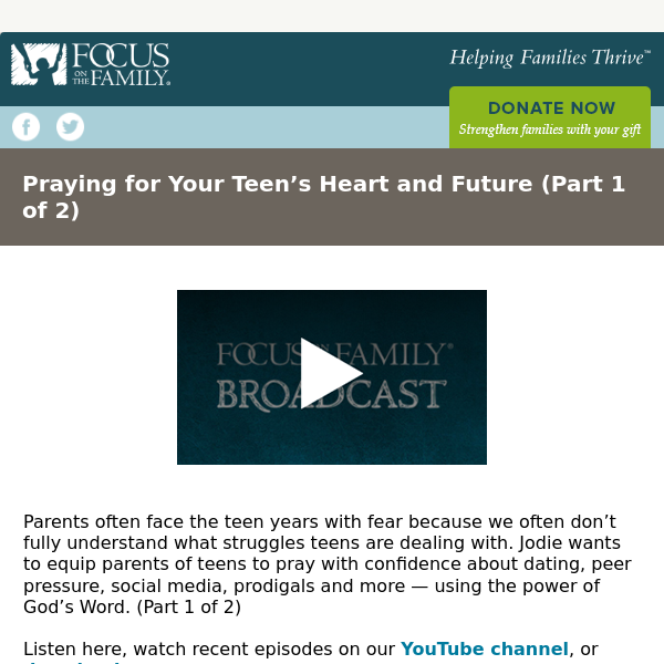 Praying for Your Teen’s Heart and Future