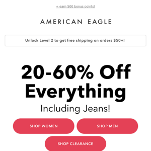 RIGHT NOW: 20-60% OFF E-V-E-R-Y-T-H-I-N-G😎