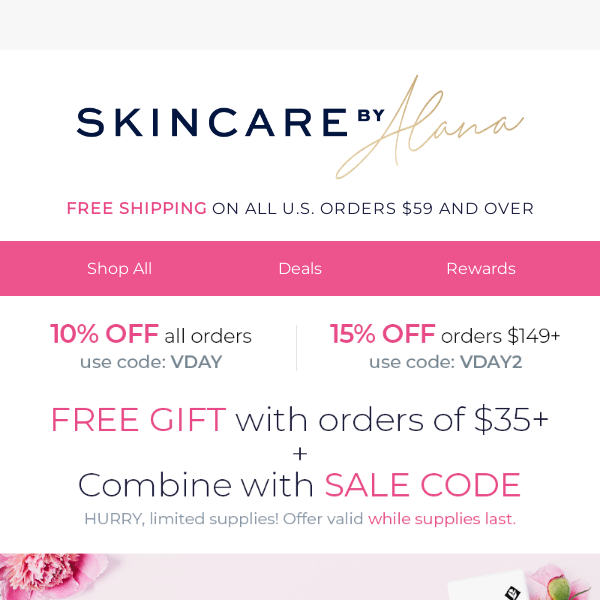 Valentines SALE + FREE w/ Environ Moisturizer With Your Order!