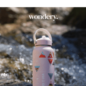Wondery Fifty States Bucket List Water Bottle