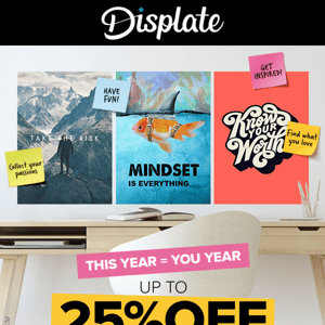 Start the year strong with up to 25% OFF
