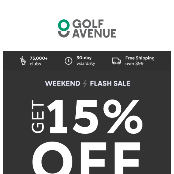 15% OFF Titleist is ending