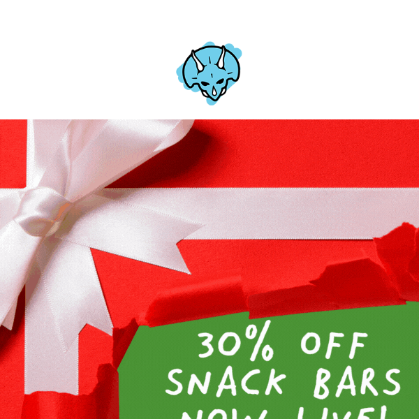 X-Mas Treat-- 30% off on Snack Bars!