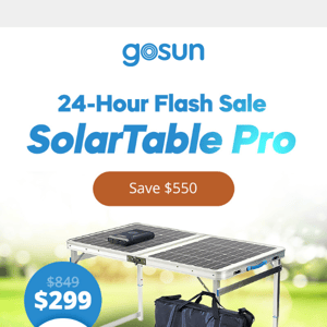 SolarTable Pro Flash Sale⚡