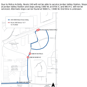 Update: 240 - 4000 West / Dixie Valley On Detour