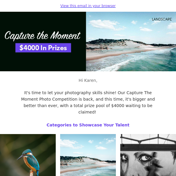 Capture The Moment For Your Chance To Win Up To $1000 CP Voucher!