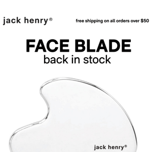 Face Blade Back In Stock!