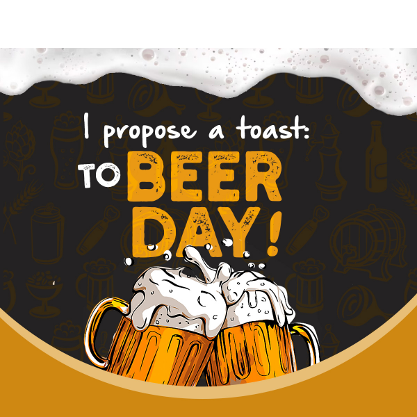 Join the hoppy celebration! It's International Beer day🍻🎉