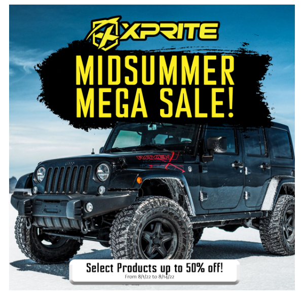 Save up to 50% with Xprite's Midsummer Mega Sale!