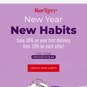 30% off your new habits