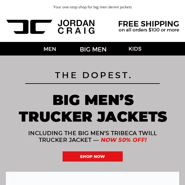 🤑 50% OFF This Trucker Jacket for BIG MEN