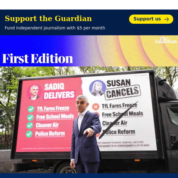 Mayoral mayhem | First Edition from the Guardian