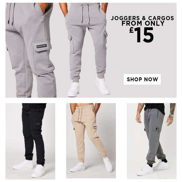 MENS JOGGERS AND CARGOS FROM £15!! 🔥