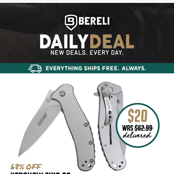 Daily Deal 🔥 It's Hot Hot! 68% Off Kershaw Zing Knife 🔪