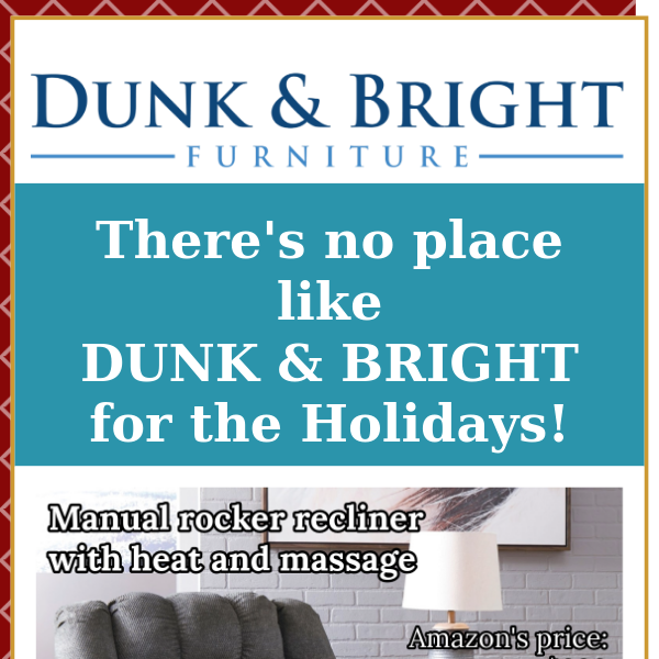 THE HOLIDAY SALE AT DUNK & BRIGHT!