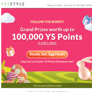 Egg-citing Giveaway for EVERYONE! Prizes worth up to US$1,000!