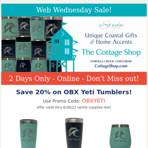 OBX Yeti Tumblers - Online Sale!!