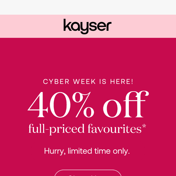 40% off your faves 💗