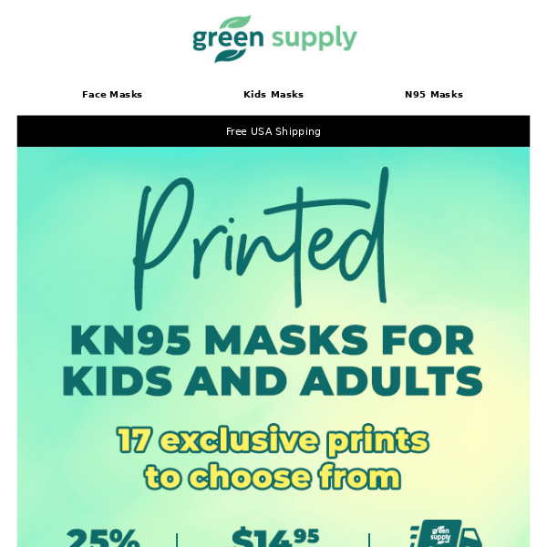 😷🌈Printed KN95 Masks for Kids and Adults - Exclusive Styles