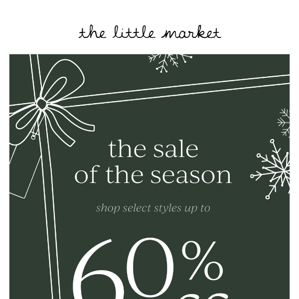 The Sale of the Season is Here
