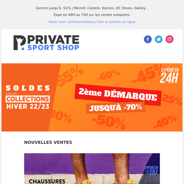 Soldes Hiver | Économisez jusqu'à -70% sur des milliers d'articles !