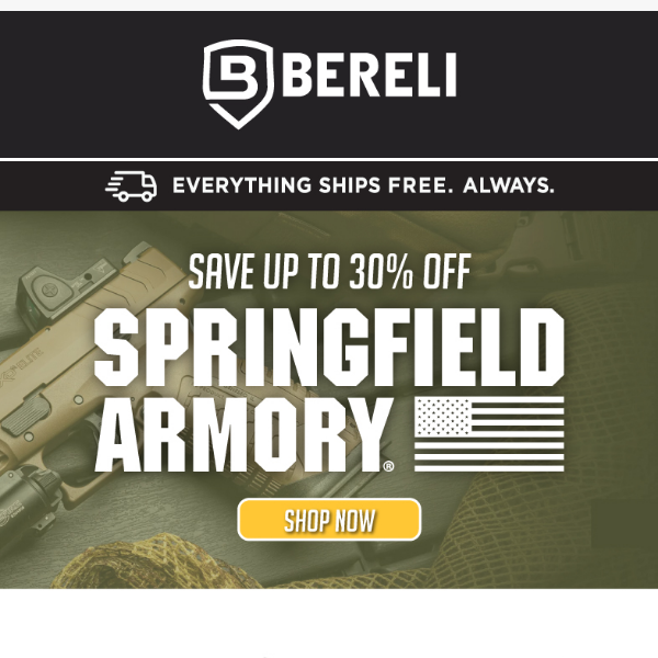 Holy Smokes! 🤯🔥 Springfield Armory Up To 30% Off!