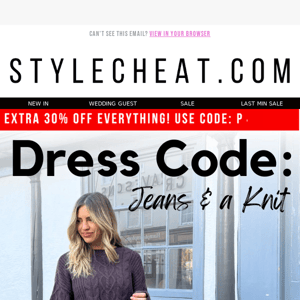 Dress Code: Jeans & a Knit ♥️
