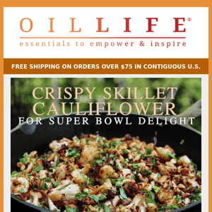 🏈🌼 FREEBIE: Transform Game Day with Our Crispy Skillet Cauliflower!