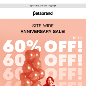 Site-Wide Anniversary Sale Starts Now!