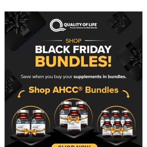 Save on AHCC with Black Friday Bundles! 🖤
