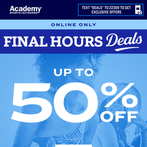 Up to 50% OFF⏳ Last-Minute Online Savings  