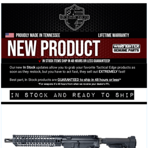 10.5" WARFIGHTER COMBAT PISTOL IN STOCK NOW!