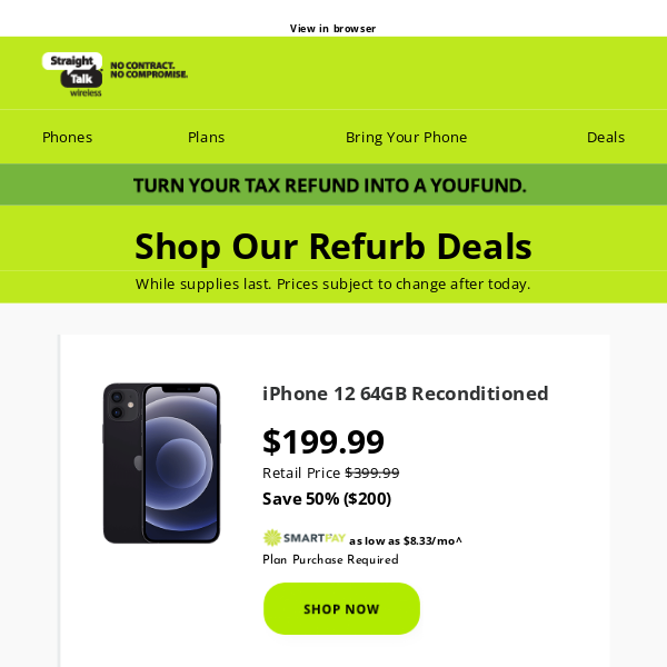 Up to $200 OFF 🏷️ Refurb D.E.A.L.S. 