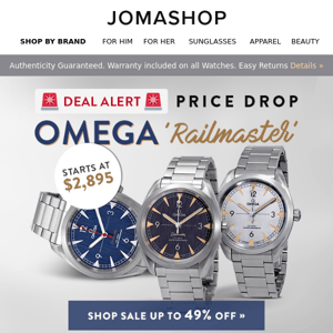 ATTN ⚠️  49% OFF OMEGA WATCHES 