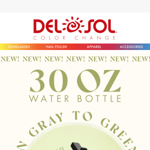 NEW Color Alert: Green Water Bottle