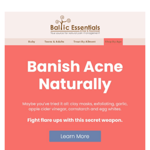 Banish Acne Naturally