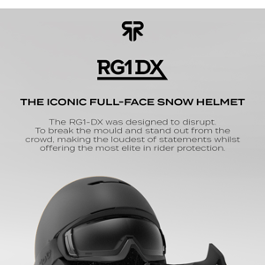 The world's first full-face snow helmet