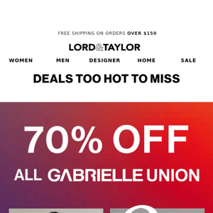 Hurry: 70% off Gabrielle Union styles