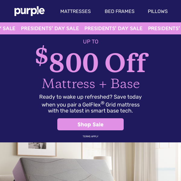 Sale Alert: Up to $800 Off Mattress + Base