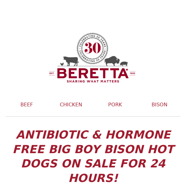 🥩BIG BOY BISON HOT DOG FLASH SALE!🥩