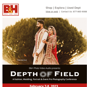 B&H Depth of Field Presents Chris Orwig Live at 2pm