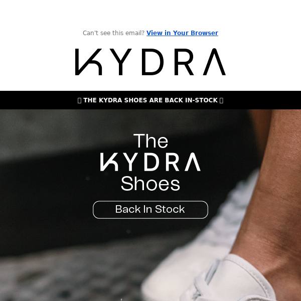 The KYDRA Shoes: BACK IN STOCK 👟