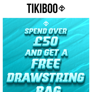 Spend Over £50 & Get a Free Drawstring Bag
