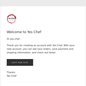 Welcome to Yes Chef