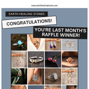 🎊Congrats Earth Healing Stones, YOU WON + New Jewelry!