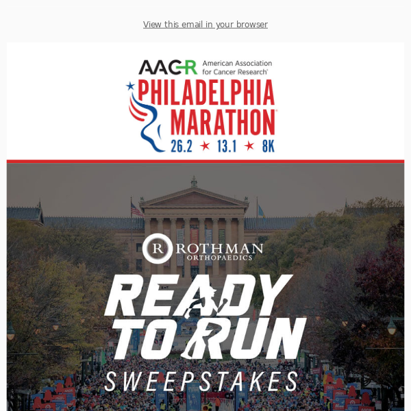 Rothman Ready to Run Sweepstakes – Win a FREE Registration
