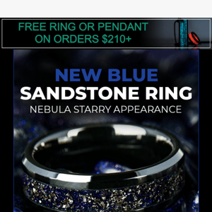 Brand New Blue Sandstone Ring