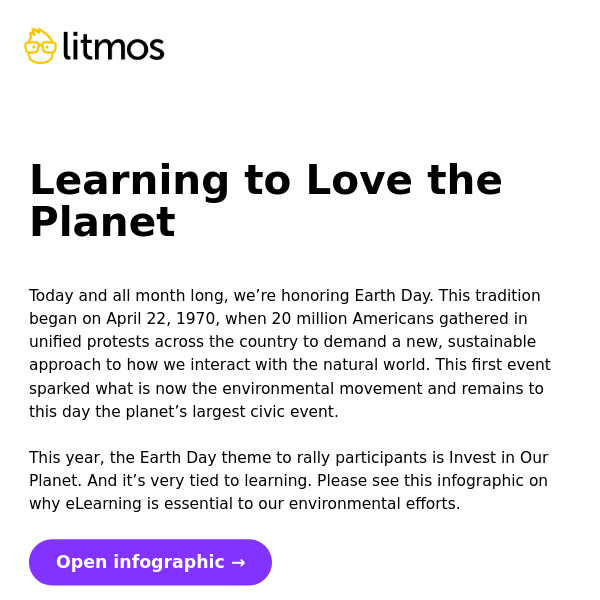 Learning to love the planet