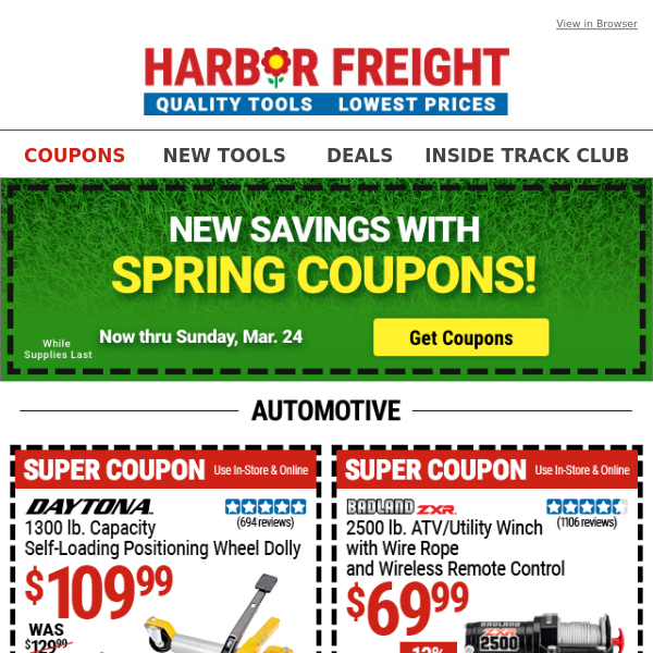 NEW COUPONS & DEALS Just in Time for Spring!